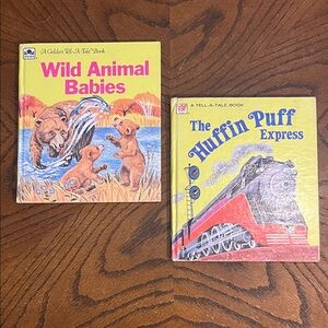 Vintage kids books | set of 2 Tell-A-Tale hardcover books | 1970’s